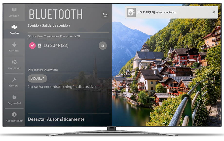 Dispositivo Bluetooth conectado LG TV