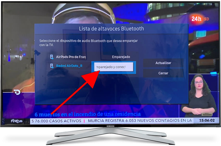 Emparejar Bluetooth Smarthub Samsung