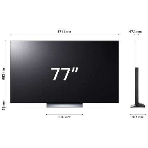LG OLED evo OLED77C34LA.API Televisor 195,6 cm (77") 4K Ultra HD Smart TV Wifi Plata 11