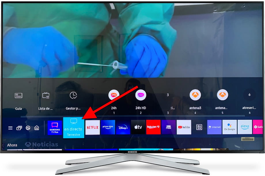 Aplicación TV en directo Samsung