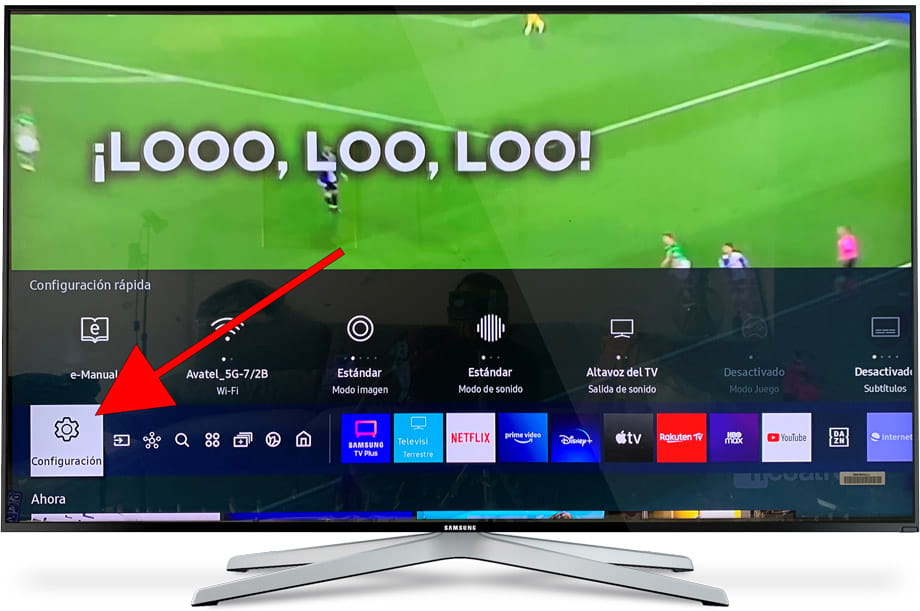 Configuración TV Samsung