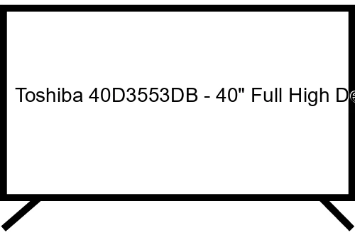 Preguntas y respuestas sobre el Toshiba 40D3553DB - 40" Full High Definition SMART LED TV with Built-in DVD and USB Record